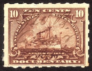 1898, US 10c, Documentary, Used, Sc R168