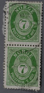 Norway #79 XF Used Pair Light Cancel