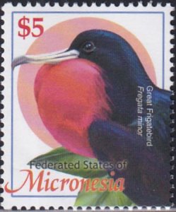 US 536 Trust Territories Micronesia NH VF $5.00 Bird Definitive