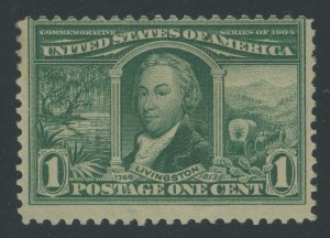 USA 323 - 1 cent Louisiana Purchase - Fine Mint OG hinged