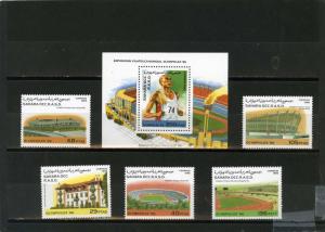 SAHARA OCC 1996 SUMMER OLYMPIC GAMES SET OF 5 STAMPS & S/S  MNH 