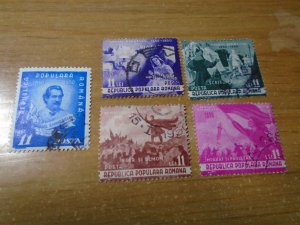 Romania  #  719-23  used