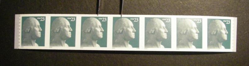 Scott 3617, 23c Washington, PNC7, #V35 VP, MNH Coil Beauty