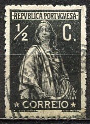 Portugal; 1918: Sc. # 228: Used Single Stamp