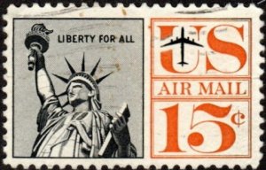 United States C63 - Used - 15c Statue of Liberty (1961) +