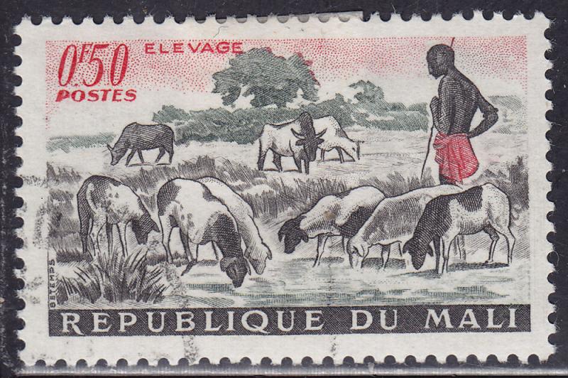 Mali 16 CTO 1961 Herding Sheep