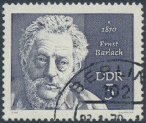 German Democratic Republic  SC# 1166 CTO  Barlach  see details & scans