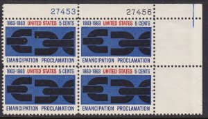 1233 Emancipation Proclamation Plate Block MNH