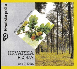 Croatia 2002 Scott 493a-495a Flora Booklets Complete VF/Never Hinged Panes