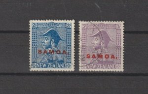 SAMOA 1926/27 SG 167/8 USED Cat £68