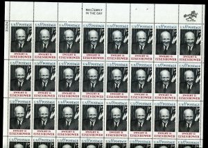 Scott # 1383 Dwight Eisenhower 6¢ Sheet of 32 Stamps MNH 