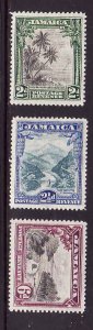 Jamaica-Scott#106-8-Unused light hinged set-1932-