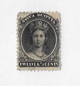 Nova Scotia Sc #13 12 1/2c used FVF