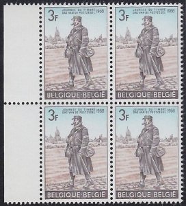 BELGIUM 1968 Stamp Day block of 4 MNH......................................A4951