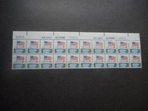 # 1338F VFNH Plate Block of 20