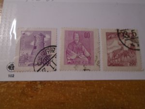 Korea  #  255/258-59  used