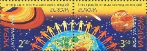Ukraine 2006 Europa CEPT Integration strip of 2 stamps MNH