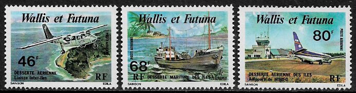 Wallis & Futuna #C87-9 MNH Set - Inter-Island Transportation