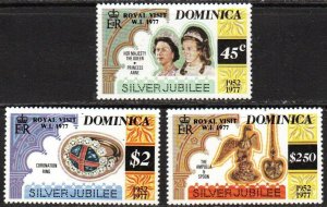 Dominica Sc #551-553 MNH; Mi #546-550