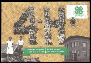 #S97 - 2013 Special Event Cover - 150th 4H Club in Canada - Superfleas
