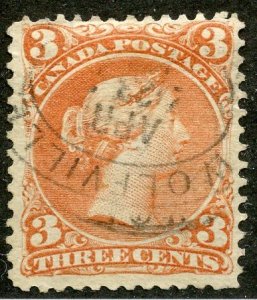 Canada, Scott #25, Used, with Wolfville, NS cancel