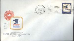 #1396 NE, Wahoo 7-1-71 USPS FDC