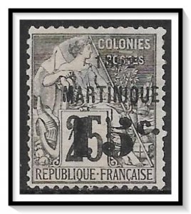 Martinique #30 French Colonies Surcharged NG