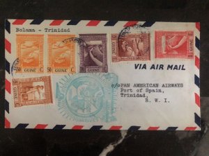 1941 Bolama Portuguese Guinea First Flight Cover FFC To Port Of Spain Trinidad