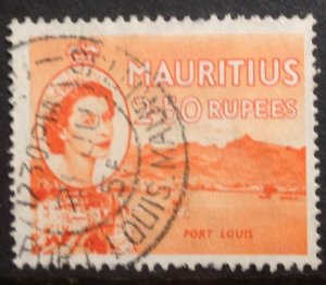 MAURITIUS 1953 QE2 2.50R.  SG304 FINE USED