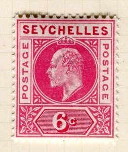 SEYCHELLES; 1903 early Ed VII issue fine Mint hinged 6c. value