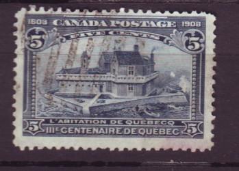 J18607 JLstamps 1908 canada used #99 in quebec