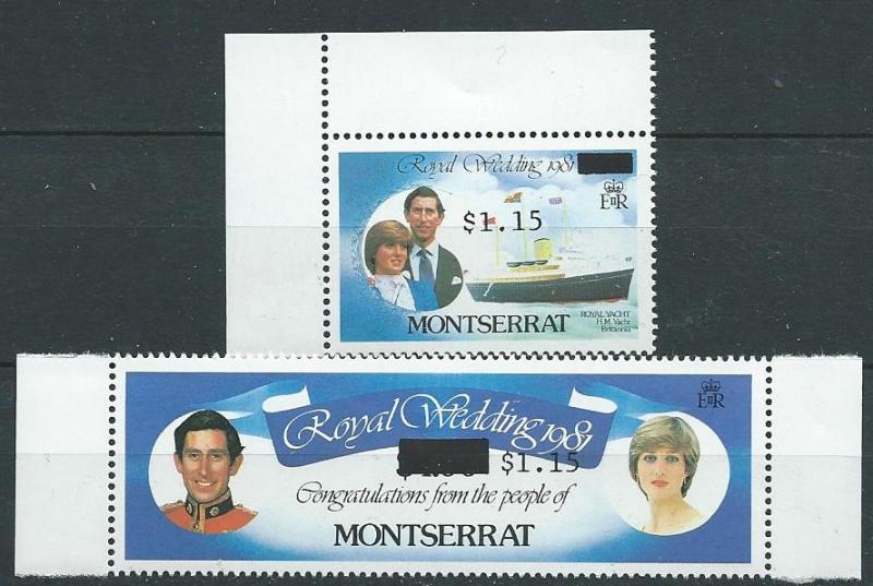 Montserrat #513-514 Royal Wedding 1981 (MNH)  CV $3.20