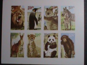 OMAN - WORLD ENDANGER ANIMALS-IMPERF -MNH S/S-VERY FINE WE SHIP TO WORLD WIDE