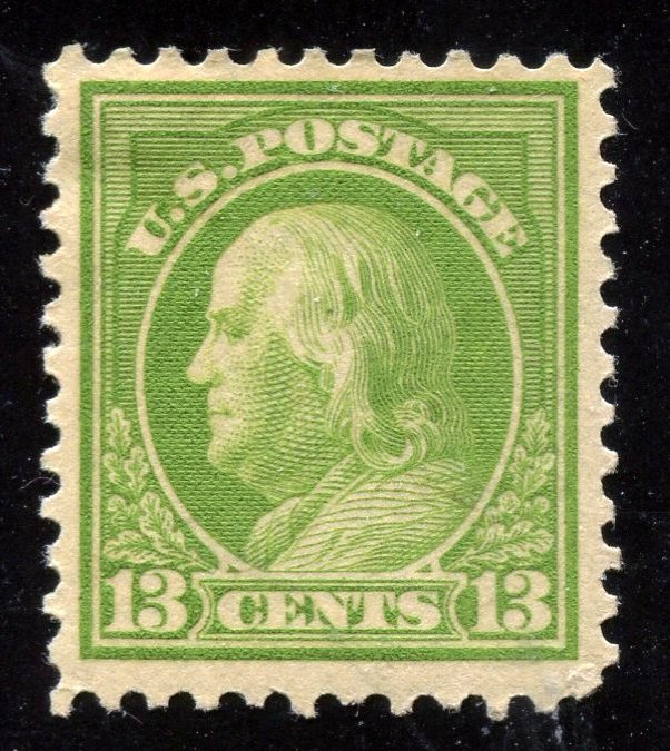 #513, 13c Apple Green, F/VF-OG-H ⭐⭐⭐⭐⭐