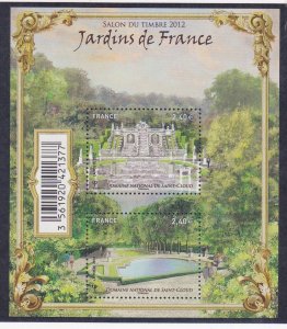 France 4227 Yt F4663 MNH 2012 Saint-Cloud Park - Paris Sheet of 2