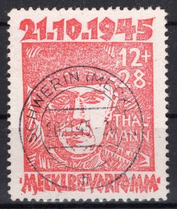 Soviet Zone Mecklenburg: Thaelmann Used & Signed