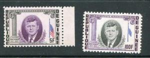 Guinea 1964 J.F.Kennedy ERROR Red color missing 6686