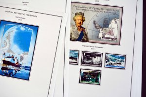 COLOR PRINTED BRITISH ANTARCTIC 2011-2020 STAMP ALBUM PAGES (33 illustr. pages)