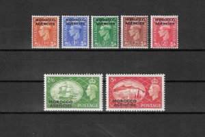 MOROCCO AGENCIES 1951 SG 94/100 MNH Cat £38