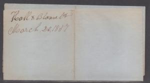 **US 19th Century Cover Scott #7, Plate 3 1857 Cover, (See PF Cert)