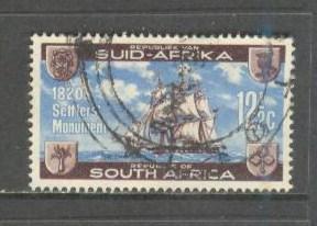 SOUTH AFRICA Sc# 283 USED FVF Chapman Arriving & Ship