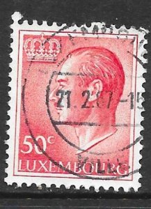 Luxembourg 419: 50c Grand Duke Jean, used, F-VF