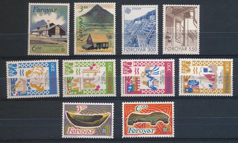 Faroe - Small lot of stamps MNH (FOR002)