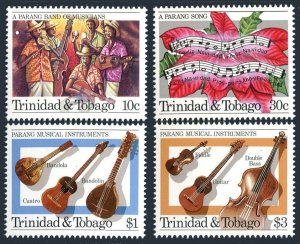 Trinidad & Tobago 419-422, MNH. Mi 510-513. Christmas 1984.Musical instruments