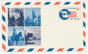 Postal stationery USA Indian - - Visit the USA