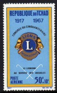 Chad #CB4 ~ Single Issue ~ Intl. Lions 50th Anniversary ~ Unused, LH  (1967)