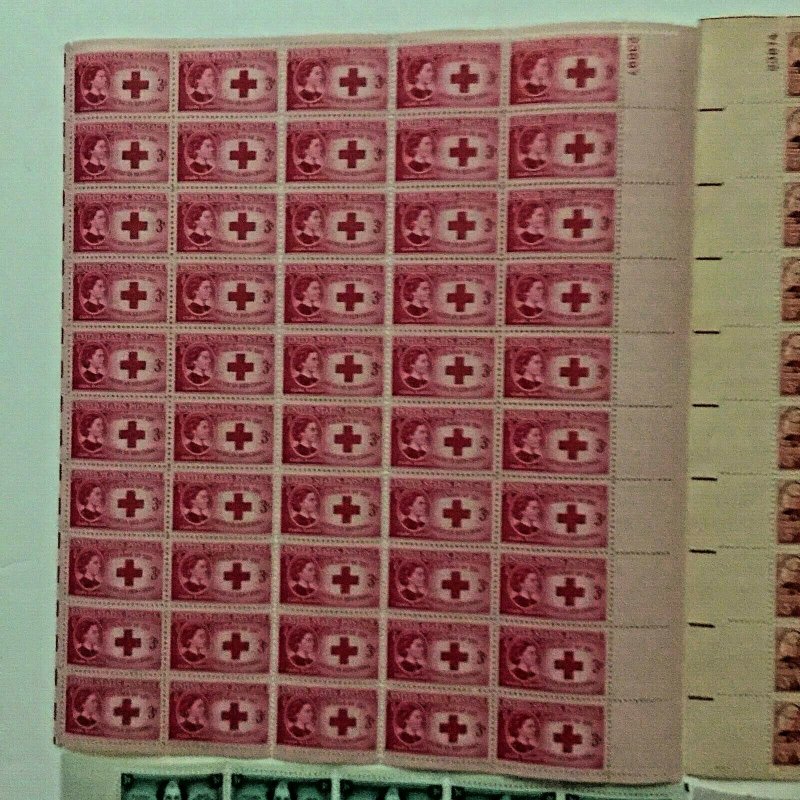 US,963,964,967,968,970,974,MNH VF,6 FULL SHEETS,1940'S COLLECTION,MINT NH ,VF