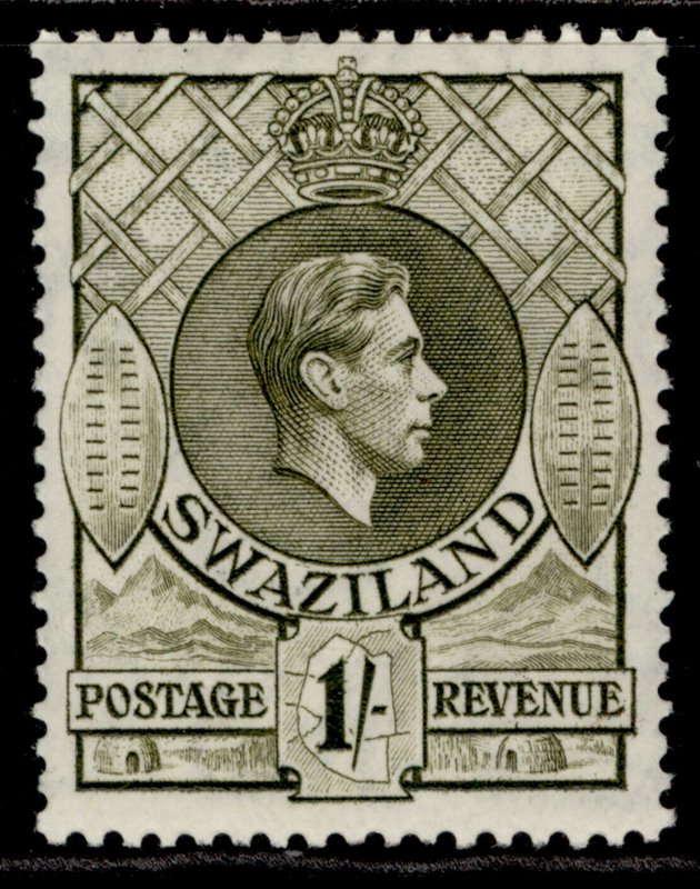 SWAZILAND GVI SG35a, 1s brown-olive, M MINT. 