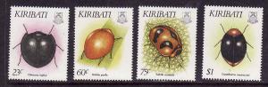 Kiribati-Sc#607-10-unused NH set-Insects-1993-