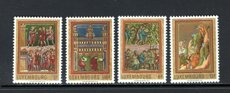 Luxembourg 1971 MNH Stamps Scott 495-498 Medieval Miniatures Agriculture